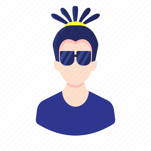 Avatar, boy, dreadlocks, glasses, man, millennial, people icon - Download on Iconfinder