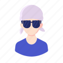avatar, bandana, boy, glasses, man, millennial, people