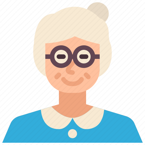 Old, woman, people, avatar, user, profile, family icon - Download on Iconfinder