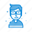 avatar, glasses, male, man, human, user 