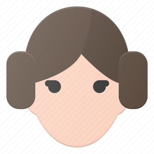 Avatar, head, leia, people, princess, star, wars icon - Download on Iconfinder