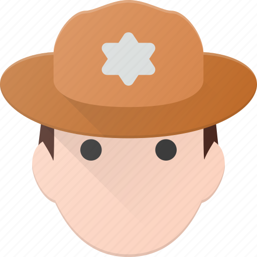 Avatar, head, people, ranger, scout, sheriff icon - Download on Iconfinder