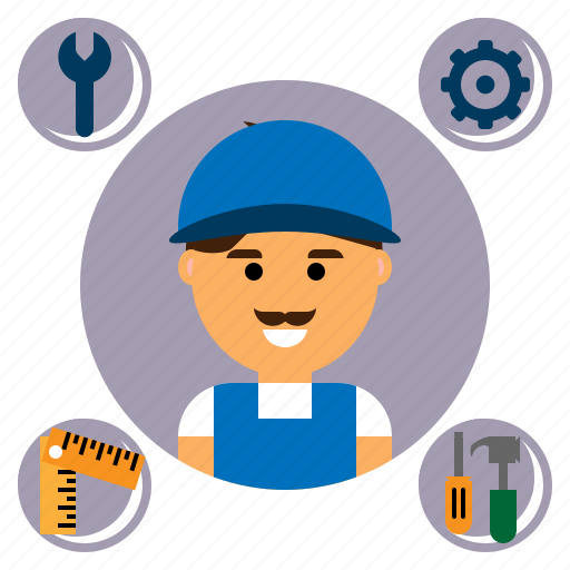 Construction, customer, mechanic, repair, service, support, technician icon - Download on Iconfinder