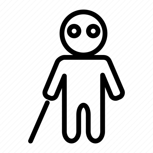 Figur, human, people, blind, man, avatar icon - Download on Iconfinder