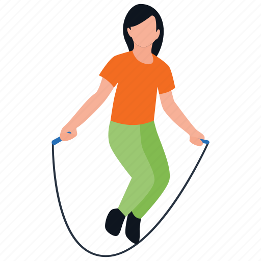 Fitness exercise, healthy exercise, jumping figure, jumping jack, skipping rope illustration - Download on Iconfinder