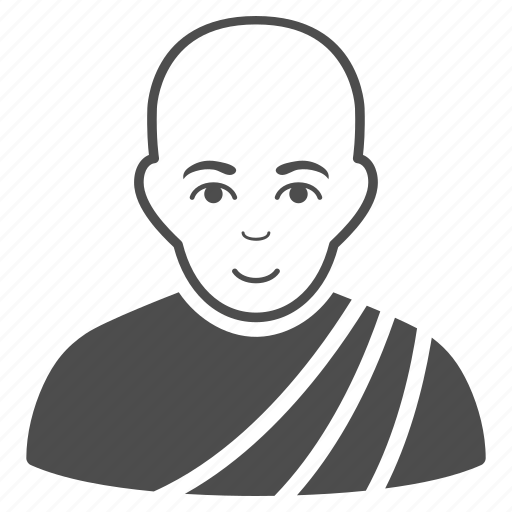 Buddhist, beliefs, religion, religious, thai monk, bald man, church icon - Download on Iconfinder