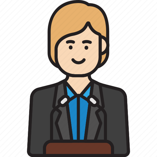 Politician, female icon - Download on Iconfinder