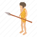 isometric, neanderthal, object, sign