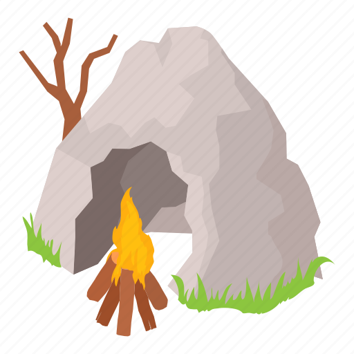 Ancientcave, isometric, object, sign icon - Download on Iconfinder
