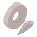 isometric, object, sign, wheelinvention
