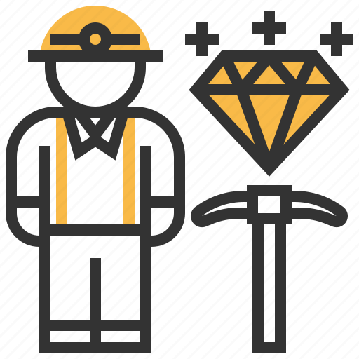 Miner, building, construction, industrial, people, profession icon - Download on Iconfinder