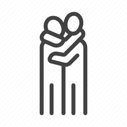 Couple, gay, hug, kiss, lgbt icon - Download on Iconfinder