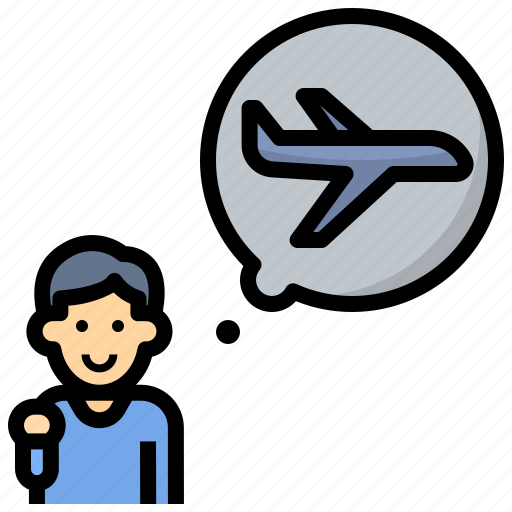 Pilot, travel, airplane, fly, child, dream, steward icon - Download on Iconfinder