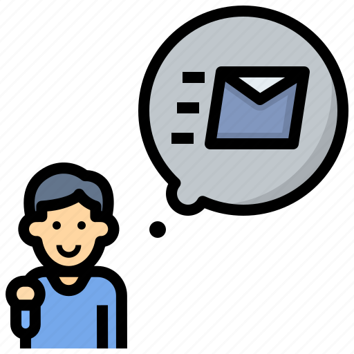 Postman, mail, letter, wait, delivery, forward, card icon - Download on Iconfinder
