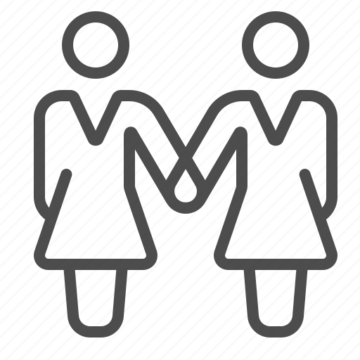 Couple, gay, holding hands, lesbian, love, people, woman icon - Download on Iconfinder