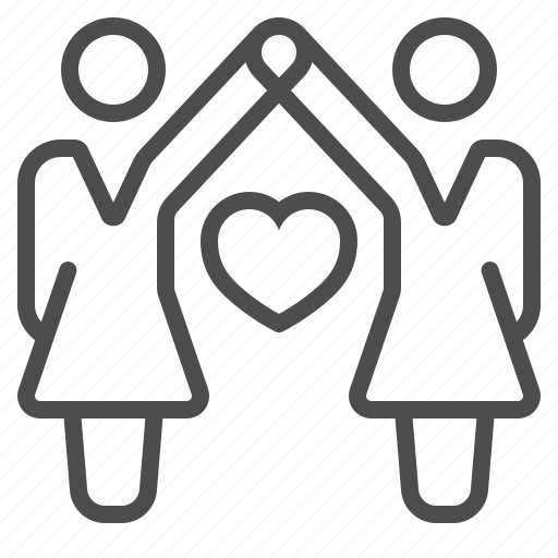 Couple, gay, lesbian, love, marriage, people, woman icon - Download on Iconfinder