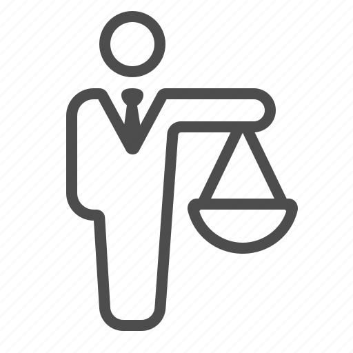 Businessman, juror, jury, justice, man, scales, weight scale icon - Download on Iconfinder