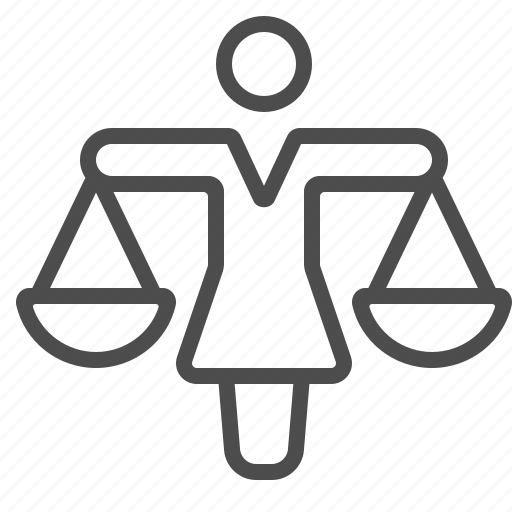 Businesswoman, juror, jury, justice, scales, weight scale, woman icon - Download on Iconfinder