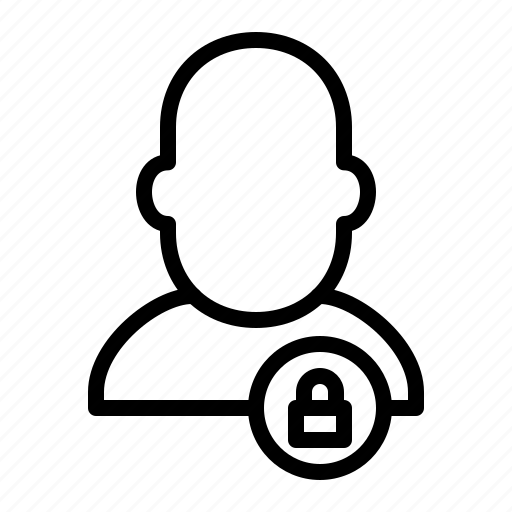 Locked, people, shape, user, human, profile icon - Download on Iconfinder