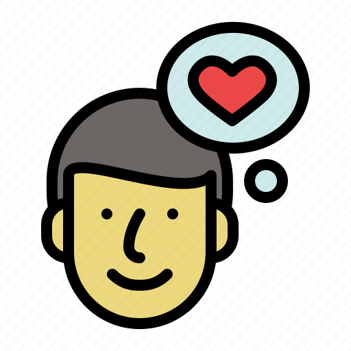 Face, in love, male, man, people, thinking icon - Download on Iconfinder