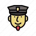 face, male, man, people, policeman, smiling