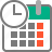 and, calendar, clock, date, event, month, snack, time icon