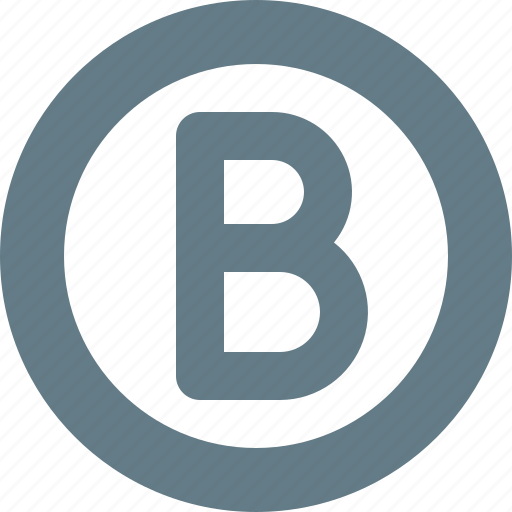 Circle, letter, b, text, typography, alphabet icon - Download on Iconfinder