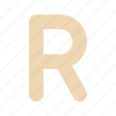 letter, r, text, typography, alphabet