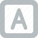 square, letter, a, text, typography, alphabet