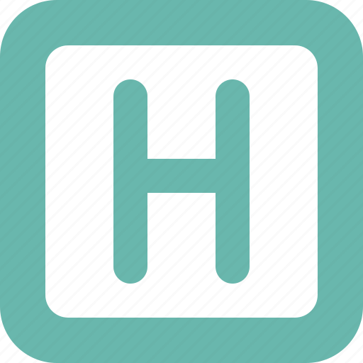 Square, letter, h, text, typography, alphabet icon - Download on Iconfinder