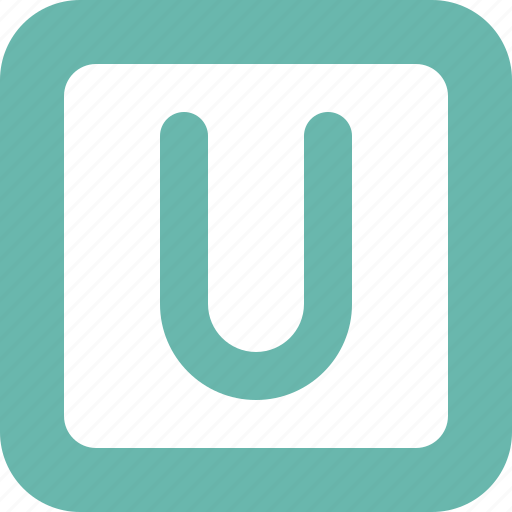 Square, letter, u, text, typography, alphabet icon - Download on Iconfinder