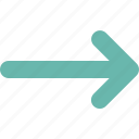 arrow, right, long, direction