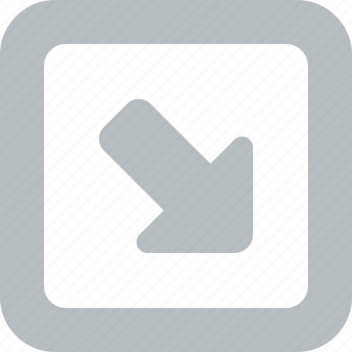 Square, down, right, direction icon - Download on Iconfinder