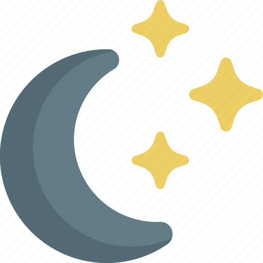 Moon, stars, moon stars, half-moon, night, starts, star icon - Download on Iconfinder