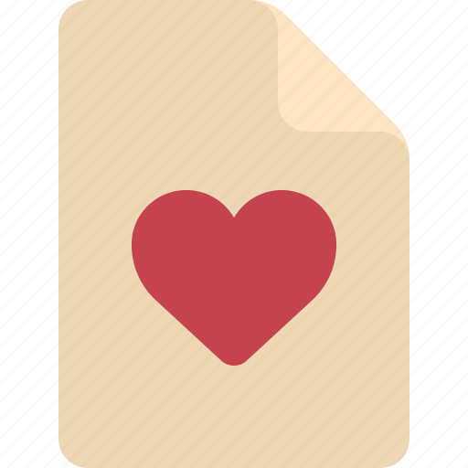 File, heart, format, romance icon - Download on Iconfinder