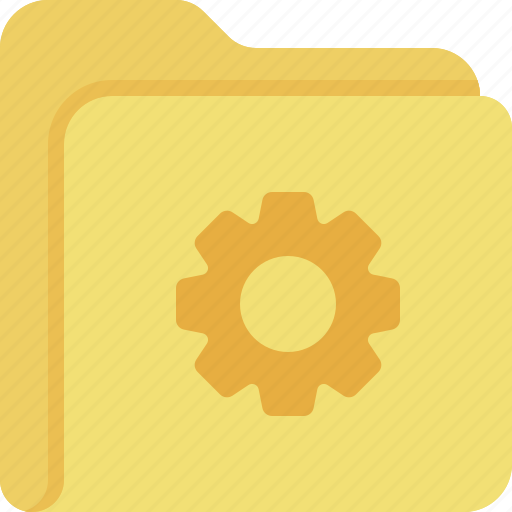 Folder, gear, settings, archive, options, preferences icon - Download on Iconfinder