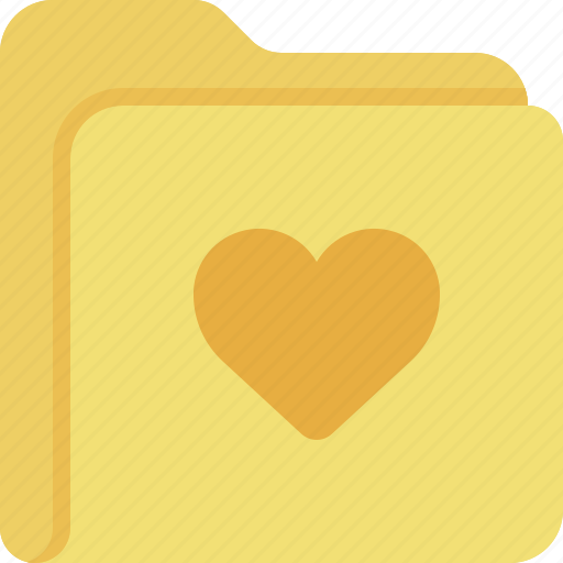 Folder, heart, romance, archive, file icon - Download on Iconfinder