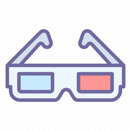Movie, cinema, film, glasses, visual icon - Download on Iconfinder