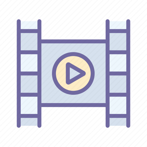 Movie, cinema, film, video, cinematography, play icon - Download on Iconfinder