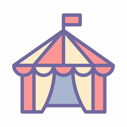 Tent, circus, festival, carnival, entertainment, performance icon - Download on Iconfinder