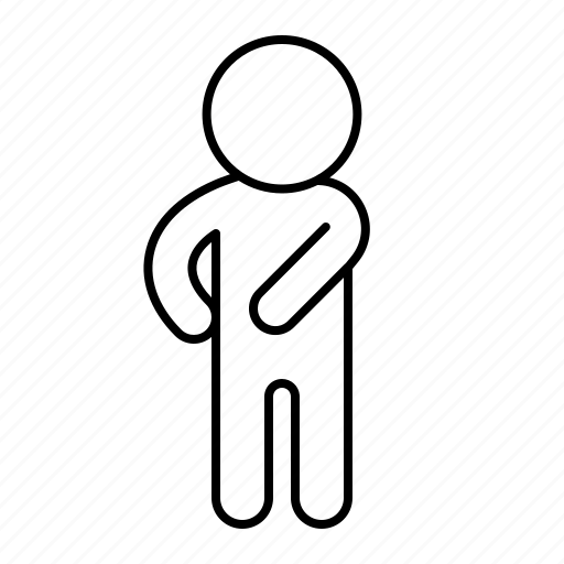 Person, pointing, down, human icon - Download on Iconfinder