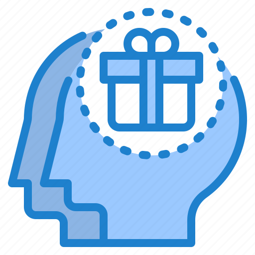 Gift, thinking, personal, mind, head icon - Download on Iconfinder