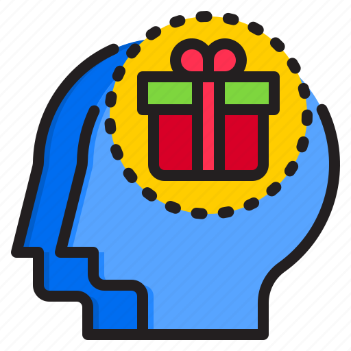 Gift, thinking, personal, mind, head icon - Download on Iconfinder