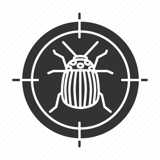 Bug, colorado, insect, pest, potato, search, target icon - Download on Iconfinder