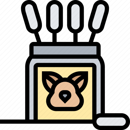 Cotton, buds, pet, grooming, supplies icon - Download on Iconfinder