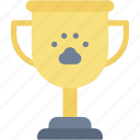 champion, trophy, pet, award, paw, print, winner, animals, cup