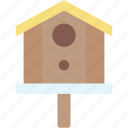 bird, house, nest, box, tools, and, utensils, birds, animals
