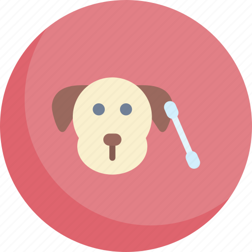 Dog, ear, cleaning, cotton, swab, healthcare, and icon - Download on Iconfinder