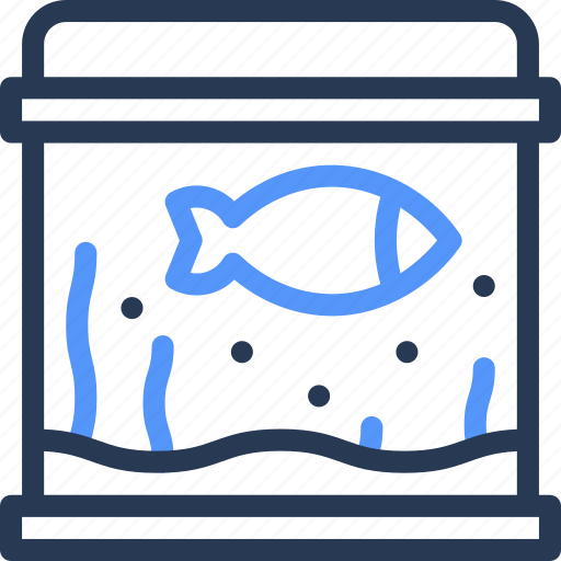 Aquarium, fish, tank, bowl, furniture, and, household icon - Download on Iconfinder