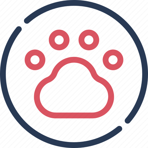 Paw, print, paws, dog, pets, pet, shop icon - Download on Iconfinder